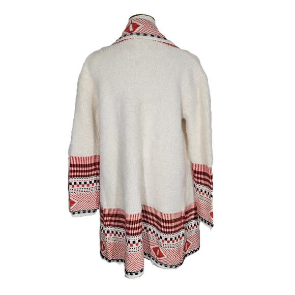 Max Sport Eyelash Fringe Open Cardigan Sweater - Picture 5 of 7